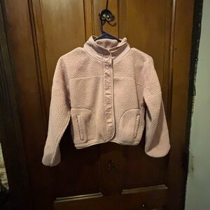 Old Navy Active Girls Pink Sherpa Jacket
